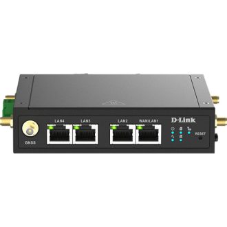   D-LINK 4G M2M Modem 1xWAN/LAN + 3x100Mbps Fémházas, DWM-530-T