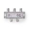 Nedis F elosztó 1-be - 4-ki, 5 - 2400 MHz | 6,5 dB, SSPL410ME