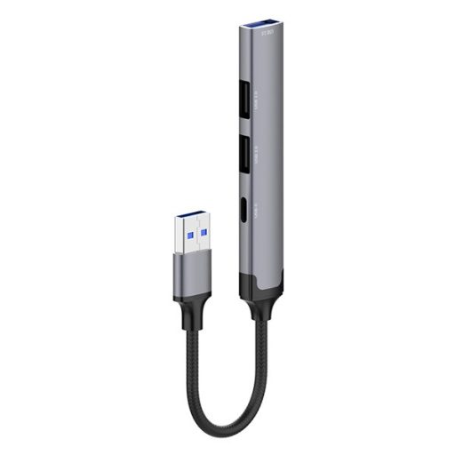 COLORWAY USB-elosztó CW-HUB05, USB-A 4-B-1 USB2.0X3/USB3.0