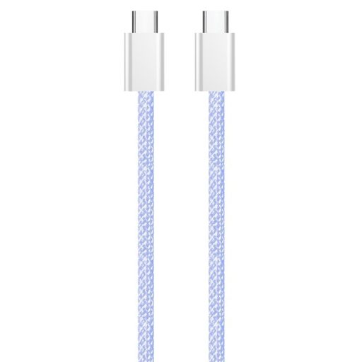 COLORWAY Kábel Type-C CW-CBPDCC061-PU, fonott pamut, PD Fast Charging 60W, 3,0A 1M lila