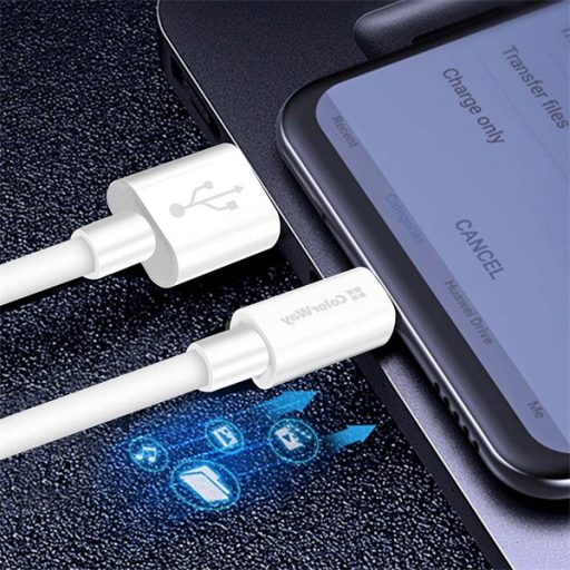 COLORWAY Kábel, USB Type-C CW-CBUC019-WH, gyors töltés, 5,0A 1M fehér