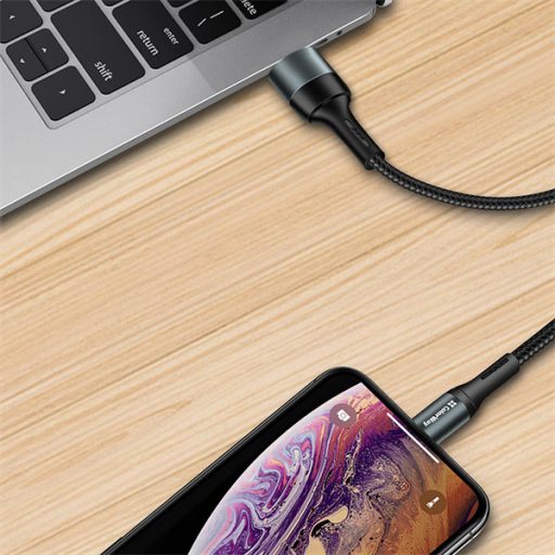 COLORWAY Kábel, USB CW-CBUM045-BK, MicroUSB (nylon) 2,4A 1M fekete