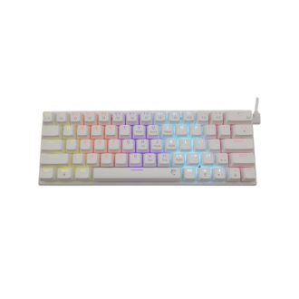   WHITE SHARK WAKIZASHI-2/W/BL-HU, GK-002223V2-W/BL-HU magyar fehér mechanikus gamer billentyűzet