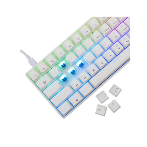 WHITE SHARK GK-004221W/BL-US SHINOBI-2/W-BL-US mech. bill. 61 kék gomb,fekete,angol