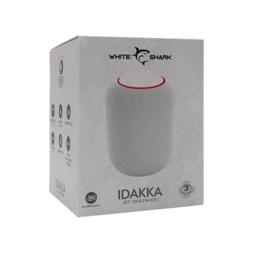 WHITE SHARK GBT-619W IDAKKA-W BLUETOOTH HANGSZÓRÓ 2x5W, TWS, fehér, 2400mA