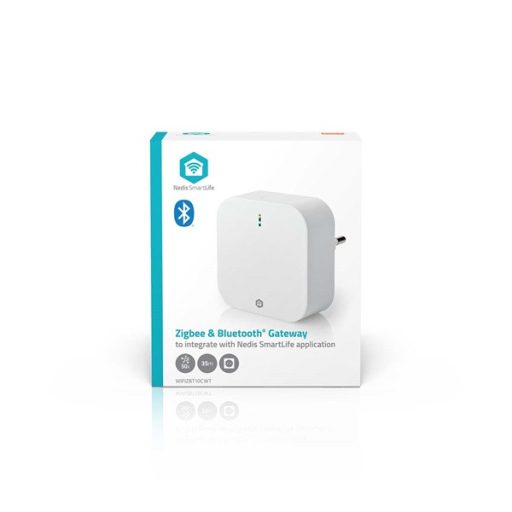 Nedis WIFIZBT10CWT Bluetooth® / Zigbee 3.0 gateway átjáró, 50 készülék csatlakoztatható, Android™ / IOS