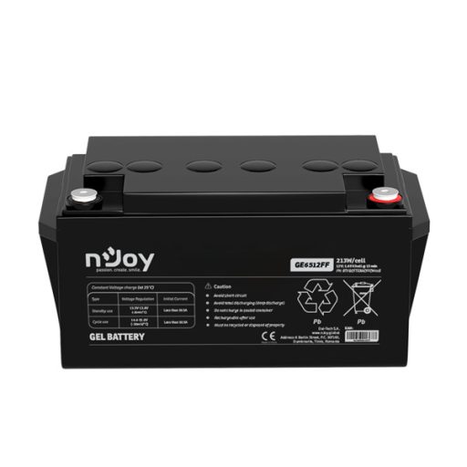 APC (NJOY) GE6512FF Akkumulátor 12V, 213W/cell, VRLA GEL, gondozásmentes T6(M6)