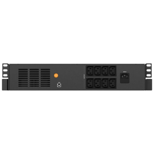 NJOY Szünetmentes Code 1000, 1KVA, 600W, Line-Interactive, rack (2U), LCD display