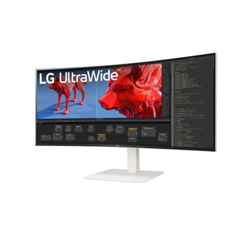 LG ívelt 144Hz monitor 38" 38WR85QC,3840x1600,21:9,450cd/m2,1ms,HDMIx2/Displayport/USBx4/USB-C/RJ45