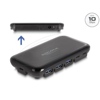   DELOCK USB 3.2 Gen 2 Type-C Hub 4x USB Type-A + 3x USB Type-C