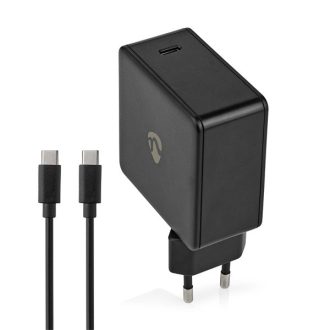   Nedis WCPD65W100BK PD (Power Delivery) töltő / tápegység 65W, 5V, 9V, 12V, 15V, 20V, USB-C
