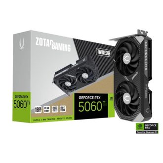   ZOTAC Videokártya PCI-Ex16x nVIDIA RTX 5060 Ti TWIN EDGE 16GB GDDR7