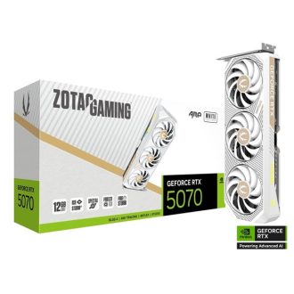   ZOTAC Videokártya PCI-Ex16x nVIDIA RTX 5070 AMP WHITE 12GB GDDR7