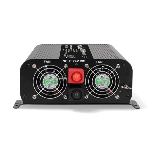 Nedis PIP200024FBK szinusz inverter 24V DC - 230V AC 50Hz, üzemi teljesítmény 2000W, csúcsteljesítmény 4000W