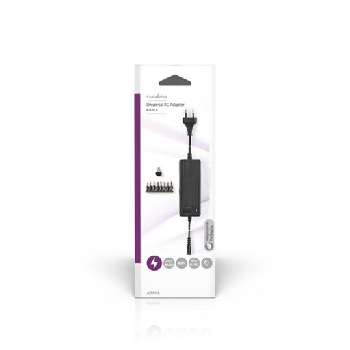 Nedis ACPA116 univerzális AC-DC tápegység, 6V - 16V, 60W, 8 cserélhető táp dugó
