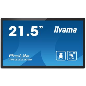   iiyama touch monitor, 24/7, 21,5", 1920 x 1080, 16:9, 400cd, 18ms, 3000:1, HDMI/USBx5/RJ45, TW2223AS-B2