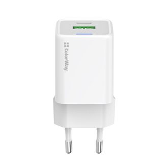   COLORWAY AC töltő GaN Mini CW-CHS053PD-WT 30W PD port PPS USB (Type-C PD + USB QC4.0) fehér