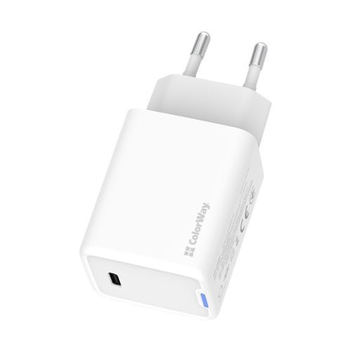 COLORWAY AC töltő GaN Mini CW-CHS057PD-WT 45W PD port PPS USB-C fehér