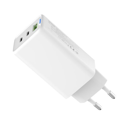 COLORWAY AC töltő GaN Mini CW-CHS058PD-WT 65W PD port PPS USB (USB-2C1A) fehér