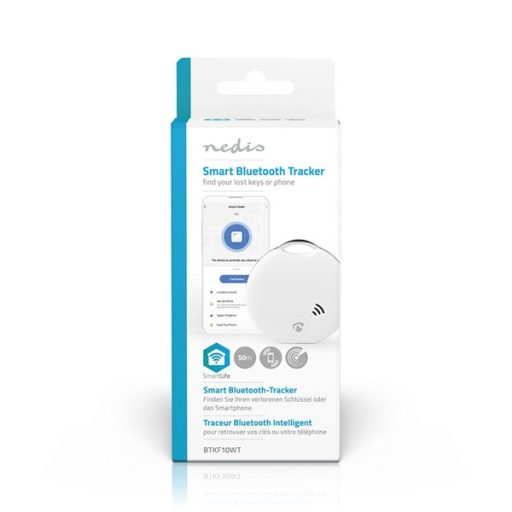 Nedis BTKF10WT kulcskereső, nyomkövető, Bluetooth 4.0
