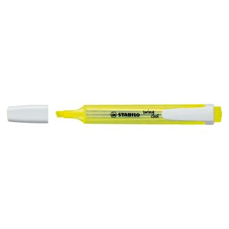   Szövegkiemelő 1-4mm, vágott hegy Stabilo Swing cool 275/24 sárga