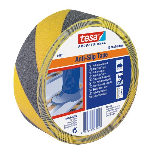 Csúszásgátló szalag 50mmX15 m Tesa fekete/sárga