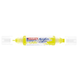   Akril marker 2-3mm, és 5-10mm, 3D kétvégű Edding 5400 neon sárga