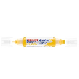   Akril marker 2-3mm, és 5-10mm, 3D kétvégű Edding 5400 citromsárga