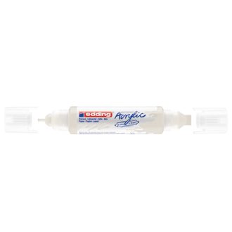   Akril marker 2-3mm, és 5-10mm, 3D kétvégű Edding 5400 fehér
