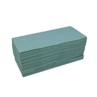   Kéztörlő 1 rétegű V hajtogatású 250 lap/csomag lapméret: 23x25cm 100% újrahasznosított Bluering® zöld