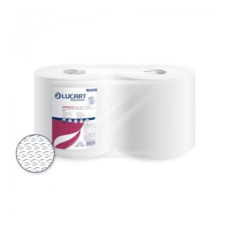   Ipari törlő 1 rétegű átmérő: 28 cm hófehér 370 lap/tekercs 2 tekercs/karton Texicell Power 370 - 65 Gsm Lucart_851255