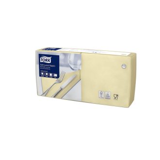   Szalvéta 3 rétegű 1/4 hajtás lapméret: 32,8 x 32,5 cm 150 lap/csomag Pezsgő Tork_477868