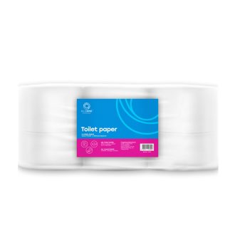   Toalettpapír 2 rétegű közületi átmérő: 19 cm 100 % cellulóz 180 m/tekercs 12 tekercs/csomag_Bluering®_hófehér