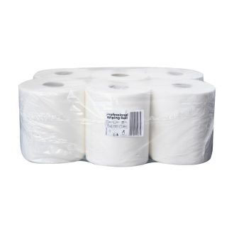   Kéztörlő 2 rétegű tekercses átmérő: 19 cm 100% cellulóz 92 m/tekercs 6 tekercs/karton Bluering® hófehér