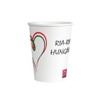   Pohár 320 ml papír 50 db/csomag mintás Ria-ria Hungária design, szurkolói Magyarország