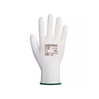   Kesztyű precíziós PU mártott tenyérrel 2XL-es méret A120 Portwest fehér