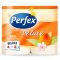 Toalettpapír 3 rétegű 150 lap/tekercs 4 tekercs/csomag barack Boni Perfex DeLuxe