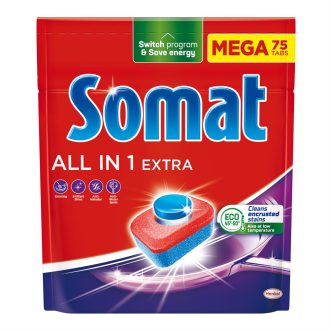 Mosogatógép tabletta 75 db/doboz All in One Somat Regular
