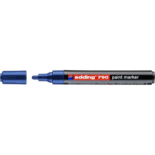 Lakkmarker 2-3mm, kerek Edding 790 kék