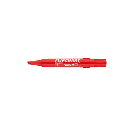 Flipchart marker vízbázisú 1-4mm, vágott Artip 12 piros