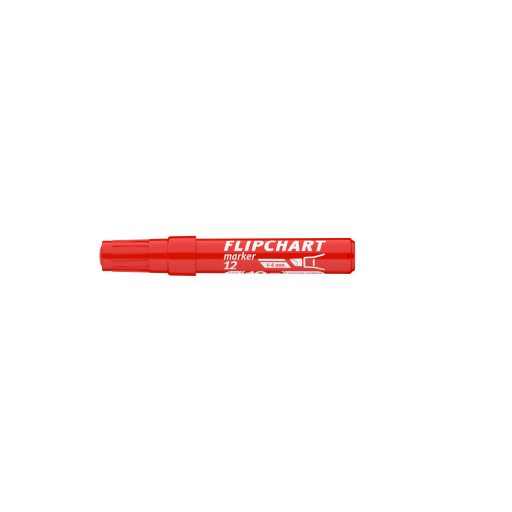 Flipchart marker vízbázisú 1-4mm, vágott Artip 12 piros