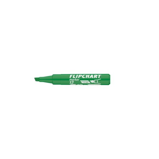Flipchart marker vízbázisú 1-4mm, vágott Artip 12 zöld