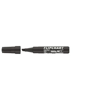 Flipchart marker vízbázisú 1-4mm, vágott Artip 12 fekete