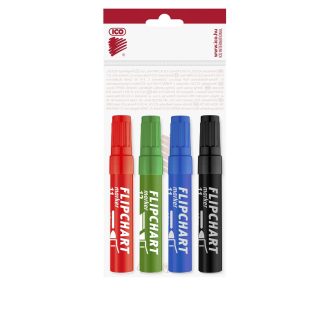   Flipchart marker vízbázisú 3mm, kerek Artip11, 4 klf.szín