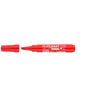   Flipchart marker vízbázisú 1-4mm, vágott Artip 12XXL piros