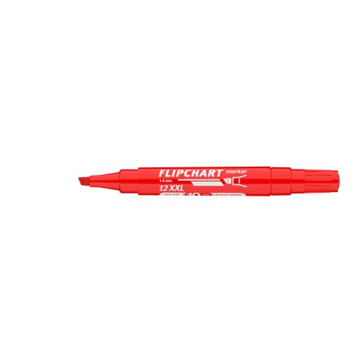 Flipchart marker vízbázisú 1-4mm, vágott Artip 12XXL piros