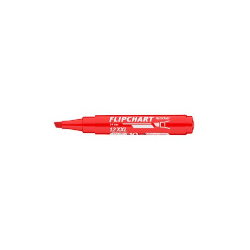 Flipchart marker vízbázisú 1-4mm, vágott Artip 12XXL piros