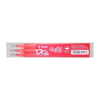   Rollertoll betét golyóméret 0,7mm, 3 db/csom Pilot Frixion Ball, írásszín piros