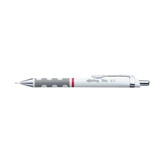 Nyomósirón 0,7mm, fehér test, Rotring Tikky