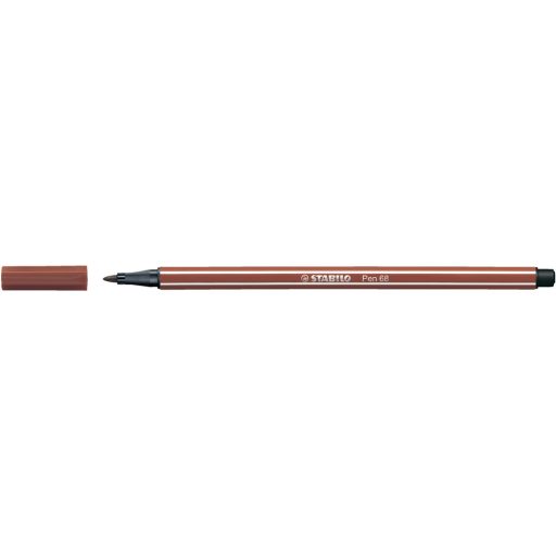 Rostirón, filctoll 1mm, M STABILO Pen 68 vörösbarna